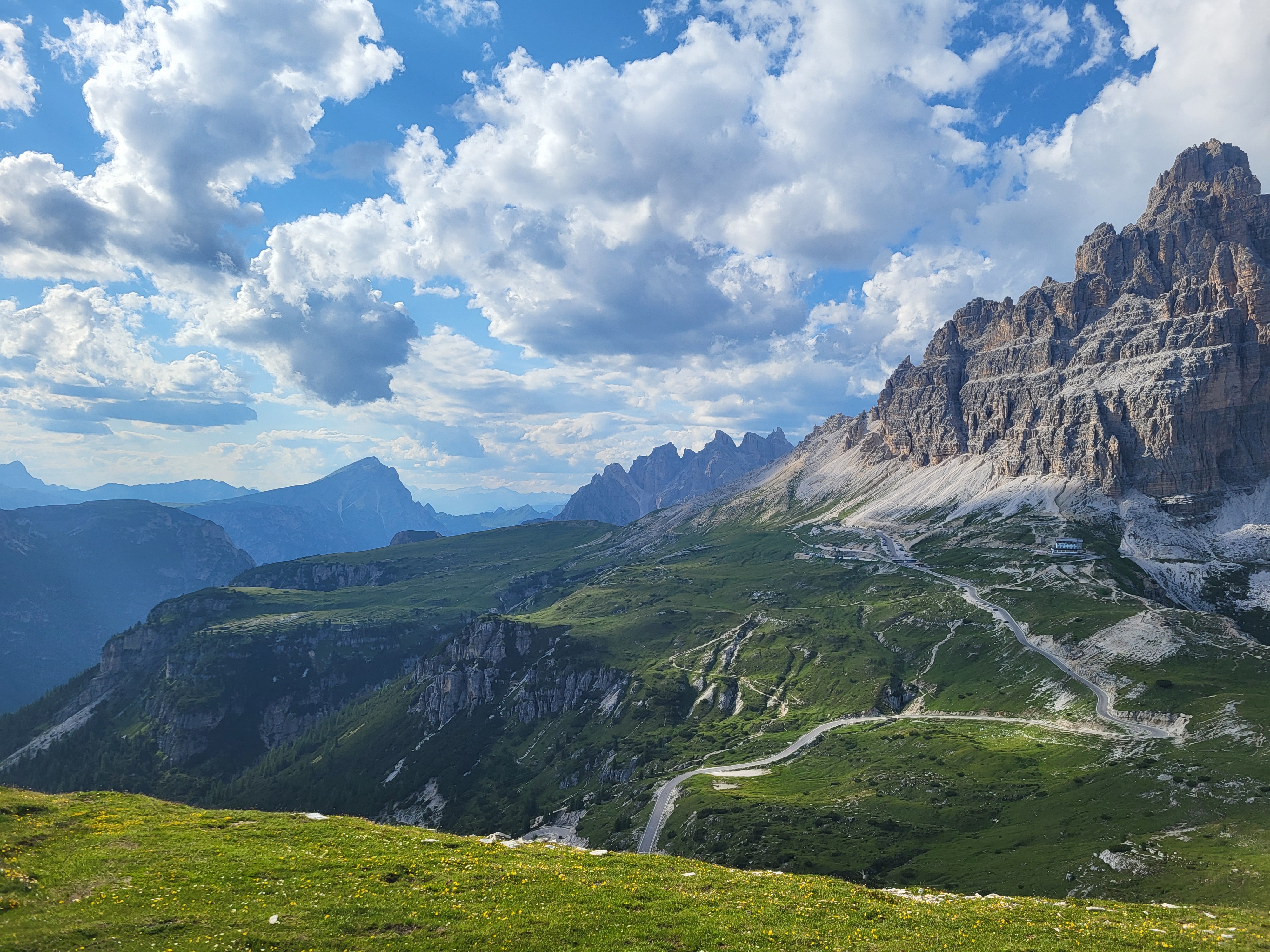 Dolomites mountain landscape in Italy